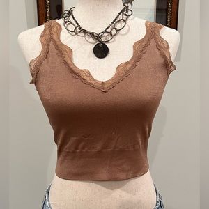 Willow & Root Lace Trim Bralette